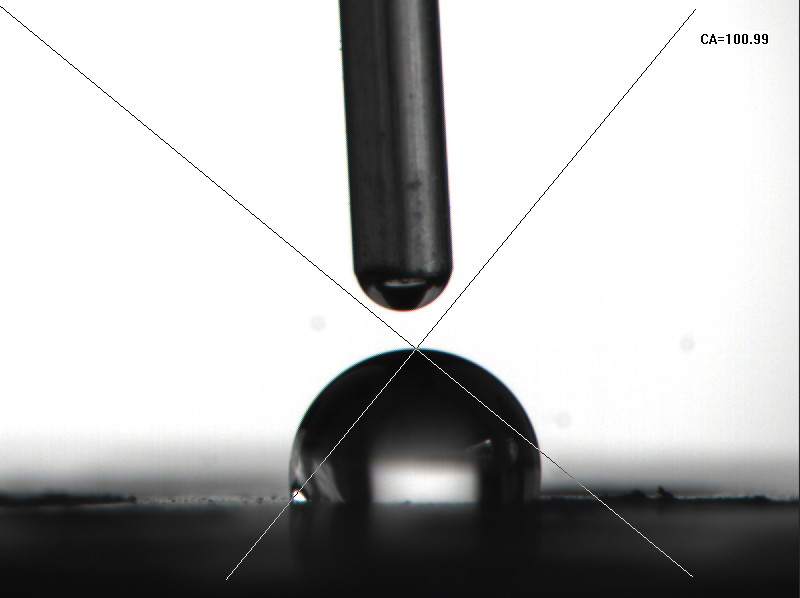 航空航天连接器午夜电影网站前水滴角100.99度-午夜电影网站机表面处理