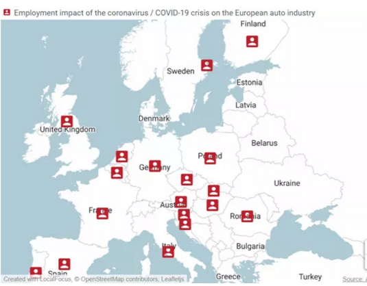 欧洲车企停产影响程度已显现，午夜精品久久久午夜电影网站机