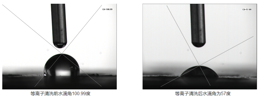 图4-午夜精品久久久午夜电影网站机处理的航天连接器底座水滴角变化